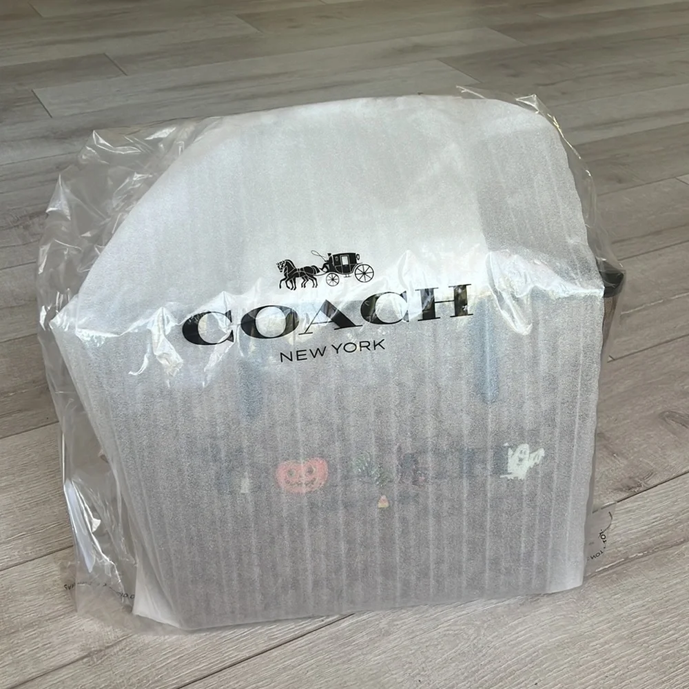 Coach City Tote In Signature Canvas With Halloween